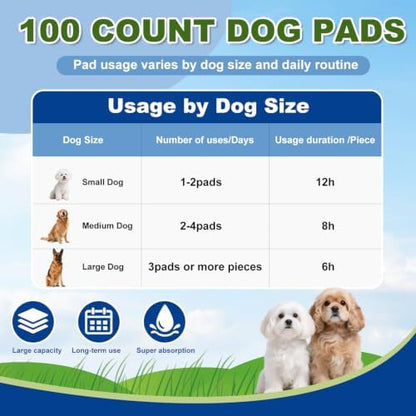 DEEP DEAR Puppy Pads for Dogs , Large 30x28 in ,100 Count - Image 3