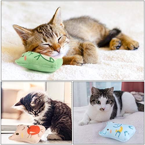 Catnip Toys for Indoor Cats - 5PCS Plush Cat Chew Toys Teething Interactive Catnip Filled Kitten Toy Soft Pet Toy - Image 2