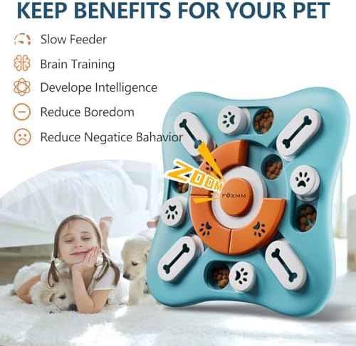 FOXMM Interactive Dog Treat Puzzle Toys for IQ Training&Mental Stimulating - Image 2