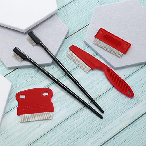 Boao 5 Pcs Dog Eye Comb Tear Stain Remover Grooming, Red, Black - Image 7