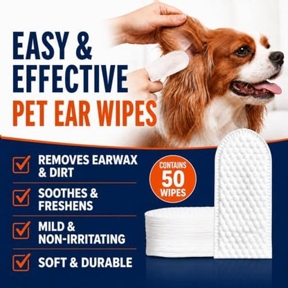 Dog Ear Cleaner Drops & Ear Wipes Kit – Advanced Pet Ear Cleaning Solution with Hypochlorous Acid, Helps Relieve Itchy Ears, Removes Wax & Odor, Gentle for Dogs & Cats - Image 6