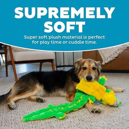 Outward Hound Squeaker Matz Plush Gator Dog Toy, 32 Squeakers, XXL, 52" - Image 4
