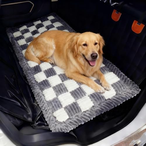 Pet Couch Covers for Sofa Protector for Dogs Washable Backseat Pet Bed Mat Dog Bed Non-Slip Travel Pet Mat Fit (Gray+White, for Cars/SUV/Small Truck (54"×24.8")) - Image 2