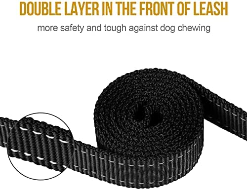 OneTigris No-Pull Dog Leash with Handle for Medium Large Dogs (Black, 6FT) - Image 4