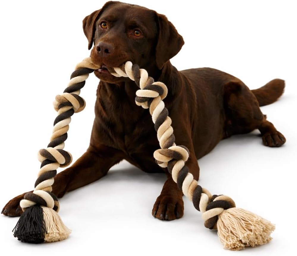 Large and Medium Dog Chew Toys for Aggressive Chewers, Dog Rope Toys for Medium Dogs, Indestructible Dog Toy, Knotted Dog Toys for Aggressive Chewers