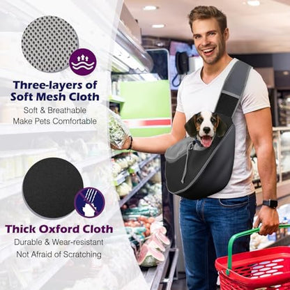 Pawaboo Pet Sling Carrier for Small Dogs Cats - Image 4
