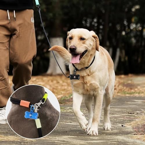 12 Pack Poop Bag Dispenser, TOSAMZOO Bone Shaped Dog Poop Bags Pet Waste Disposal Bag Dispenser for Dogs, Cats and Small Animals Walking,6 Colors - Image 6
