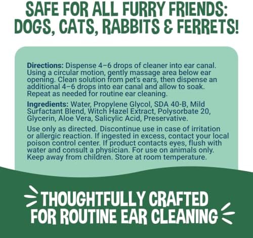 Bodhi Dog Ear Cleaner for Dogs and Cats – Gentle Dog Ear Cleaning Solution with Aloe Vera – Removes Wax, Dirt & Debris – Helps Keep Ears Clean - Image 5