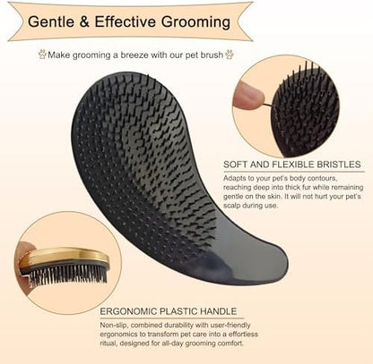 Gentle Grooming Puppy Brush with Gift Box (Rose Gold) - Image 3