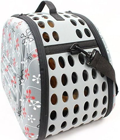 Foldable Pet Dog Cat Carrier Cage Collapsible Travel Kennel - Portable Pet Carrier Outdoor Shoulder Bag for Puppy Dog Cat Small Medium Large Animal (M, Grey) - Image 5