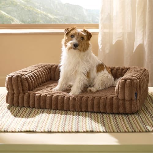 Bedsure ComfyFleece™ Memory Foam Orthopedic Dog Beds Medium Size Dog 30" by BEDSURE