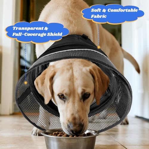 Inflatable Soft Dog Cone Collar,Breathable Elizabethan Pet Recovery Collar - Image 6