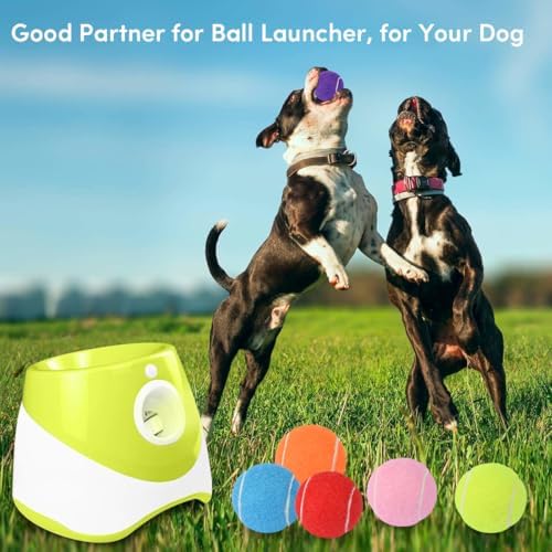 ZIYIZE Mini Tennis Balls, 6 Pack 2 inch Dog Tennis Balls, Easy Catching Pet Playing Ball for 2 inch Dog Ball Launcher Colour Mixture - Image 3