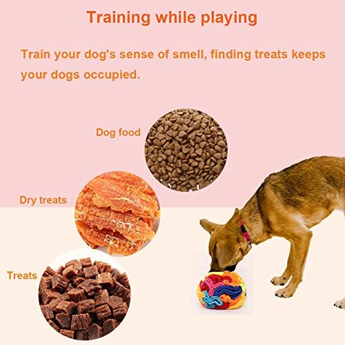 Ablechien Snuffle Ball - Snuffle Ball for Small Dogs, Interactive Dog Toys to Keep Them Busy, Puppy Dog Puzzle Toy with Storage Bag Machine Washable - Image 5