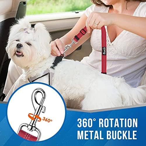 Lukovee Double Dog Car Seat Belt, No Tangle Headrest Restraint - Image 3