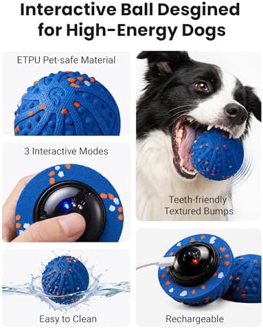 Interactive Dog Toys with Teeth-Friendly Bumps, 3 Modes, ETPU Material - Image 3