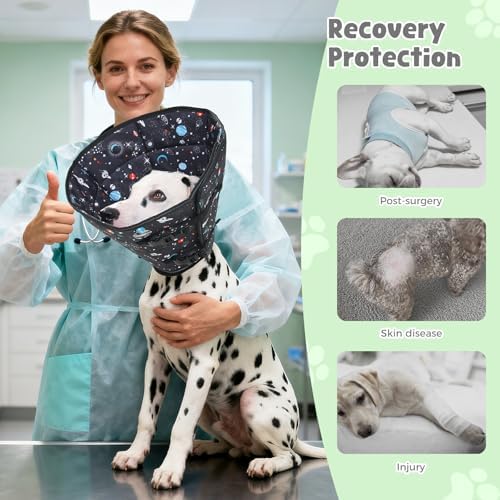 Avont Soft Dog Cone Drawstring, Snap-in, Waterproof, Anti-Lick, Foldable - Image 3