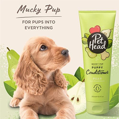 Pet Head Mucky Pup Puppy Conditioner | Pear Scent | 8.4 fl. oz. - Image 3