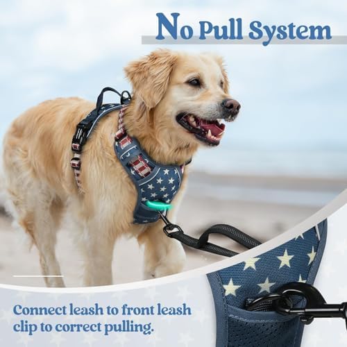 rabbitgoo Dog Harness, No Pull for Large Dogs with 2 Leash Clips, Pet Vest - Image 5