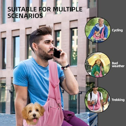 ARZQUT Dog and Cats Carrier Sling, Small Pet Carrier with Storage Pocket - Image 2