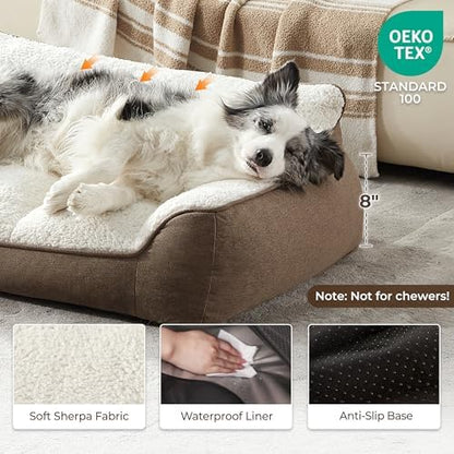 Extra Thick Orthopedic Bolster Dog Bed Medium Size Dogs - Image 5