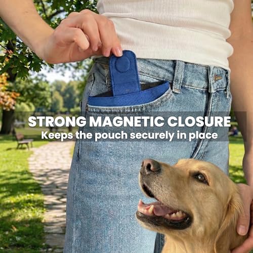 DOGOPAL Dog Treat Pouch for Training, Compact Pocket Treat Pouch with Magnetic Closure, Slim Dog Treat Bag and Treat Holder for Walks (Brown) - Image 6