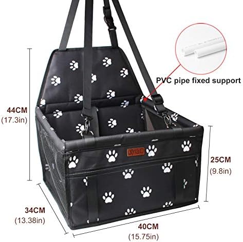 BYGD Pet Travel Dog Car Seat with Cushion Suitable for Small & Medium Pets - Image 2