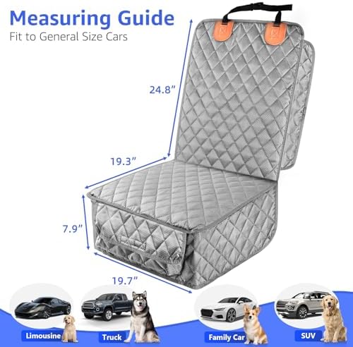 PETICON 2 Pack Pet Car Seat Cover for Front Seat, Captain Chair Seat Cover - Image 5