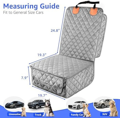PETICON 2 Pack Pet Car Seat Cover for Front Seat, Captain Chair Seat Cover - Image 5