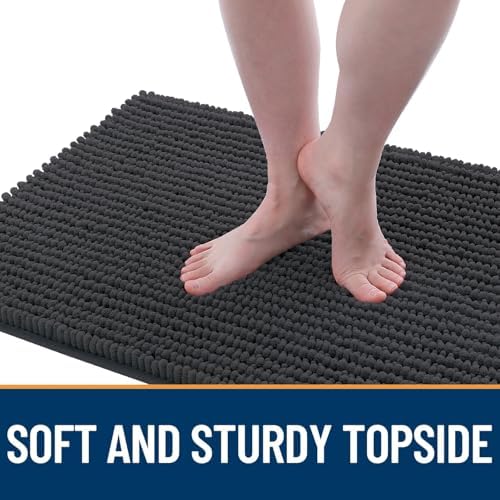OLANLY Dog Door Mat for Muddy Paws 36x24, Extra Absorbent Chenille Mud Mat - Image 3
