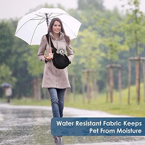 Lukovee Pet Sling, Puppy Small Pet Cat Carrier with Safety Hook - Image 2