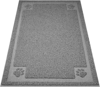 UPSKY Large Cat Litter Mat Trapper 35"×23", Waterproof, Non-Slip, Gray by UPSKY