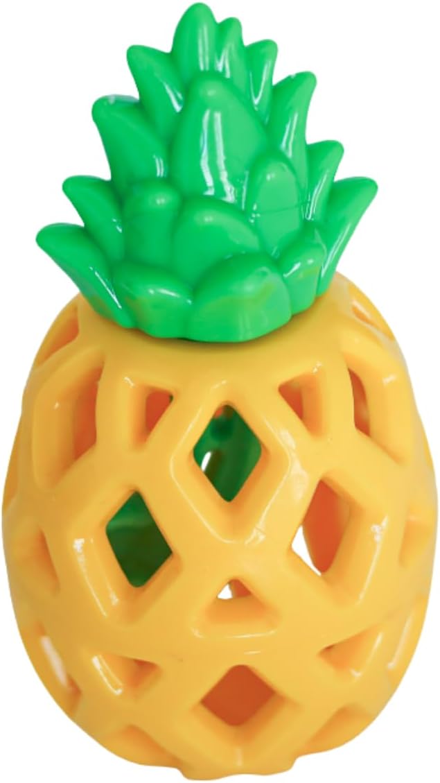 Steel Dog Treaters Pineapple, Dog Toy for Boredom and Stimulation, Treat Dispensing, Interactive Dog Puzzle Toys for Small, Medium, Large Breed