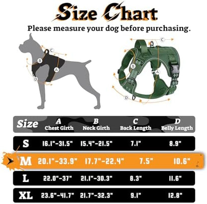 rabbitgoo Tactical Dog Harness Medium Sized, No Pull Service Pet Vest - Image 3