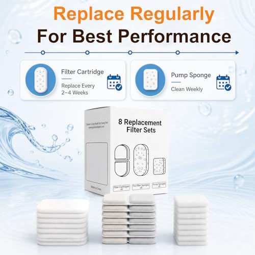 4L Cat Water Fountain Filters, 8-Pack Replacement Filters for YSJ402 - Image 6