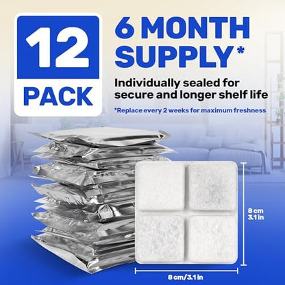 [12 Pack] Desiccant Bag for Petlibro Pet Feeder - Six-Month Supply Keeps Dog Food & Cat Food Dry + Fresh - Removes Moisture & Odors for Automatic Pet Feeders - Made from Silica, Carbon & Deoxidizer - Image 5