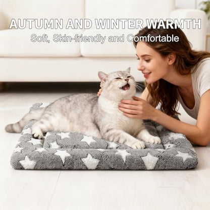 Dog Bed Mat, Reversible Crate Pad & Cute Dog Bed - Machine Washable Kennel Mat with Ultra Soft for Small Dogs & Cats - Image 2