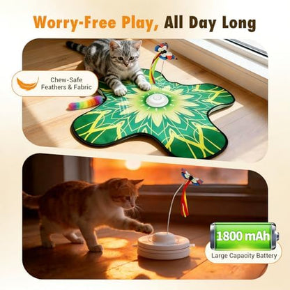 Interactive Indoor Cat Toy, Rechargeable Touch Automatic Hide and Seek Mat - Image 5