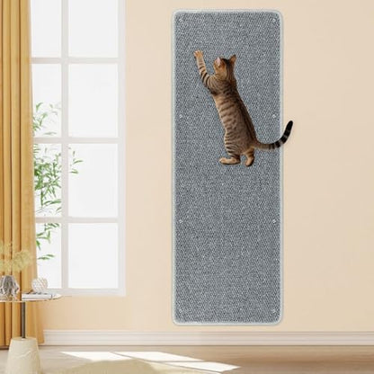 FHTONGE 39.4x15.8" Thickened Cat Wall Climbing Carpet with 16 Fixed Nails by FHTONGE