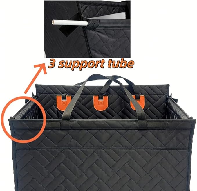 Waterproof Dog Car Seat Cover, Back Seat Extender for Large Dogs, Thickened Mesh Pet Car Seat with Storage Basket, Universal Fit