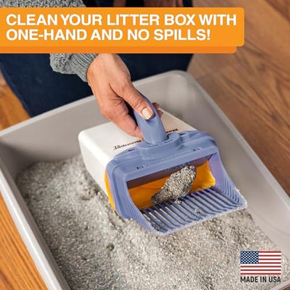 Neater Pet Brands Neater Scooper XL Cat Litter Scoop, 15 Refill Bags – Extra-Large Capacity Mess-Free Cat Litter Scooper with Bag for Large & Multiple Cats, Spill-Proof Litter Box Scooper with Holder - Image 2