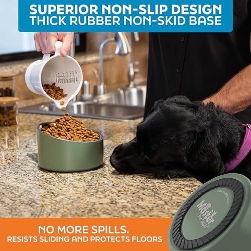 Master Pet Supply Stainless Steel Slanted Dog Cat Food Bowl 24 oz Camo - Image 5