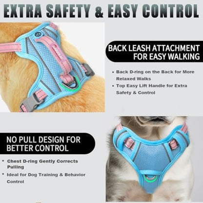 BARKBAY Dog Harness for Small Sized Dog No Pull Dog Vest ID Tag Pocket - Image 3