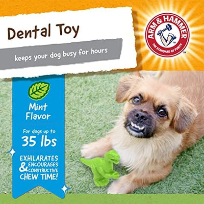Arm & Hammer Nubbies T-Rex Dog Dental Chew Toy, Mint Flavor - Image 3