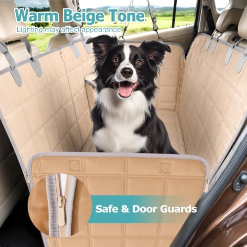 Bark Lover Dog Car Seat Covers for Back Seat, Waterproof Car Seat Protector for Dogs Hammock for Cars Trucks SUV, Full Coverage Protection for Your Vehicle Interior - Image 2