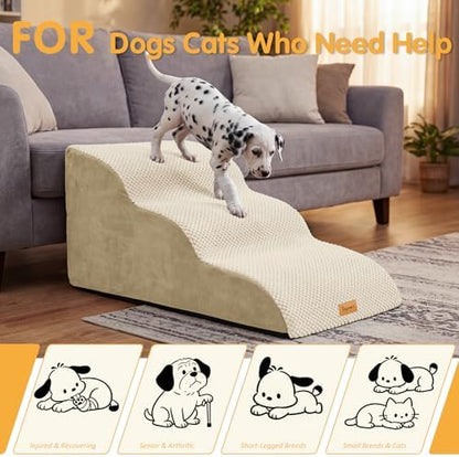 Topmart High Density Extended Foam Dog Ramp&Steps 3 Tiers,15.7" High - Image 6