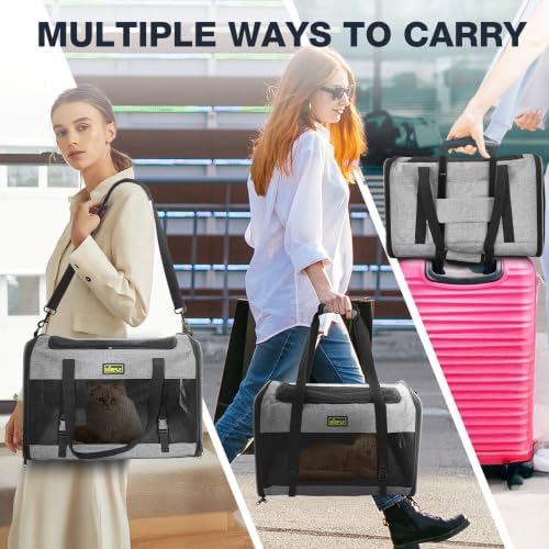 Pet Carrier 20"x13"x13", Foldable Soft Travel Bag for Cats & Dogs - Image 6