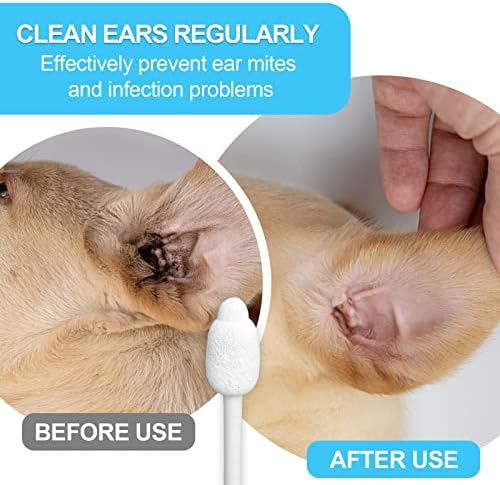 Large-Head Dog Ear Swabs, Gourd Cotton Tips, 56 pcs - Image 4