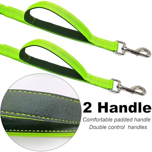 Dual Dog Leash Coupler Double Control Padded Handle for 2 Large Dogs - Image 3