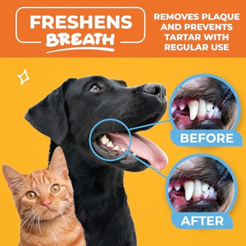 Paw Science Dog & Cat Teeth Cleaning Wipes - Dental Finger Wipes for Cats & Dogs - Pet Toothbrush & Tooth Brushing Kit - Effective Teeth Cleaner (Mint) - Image 4